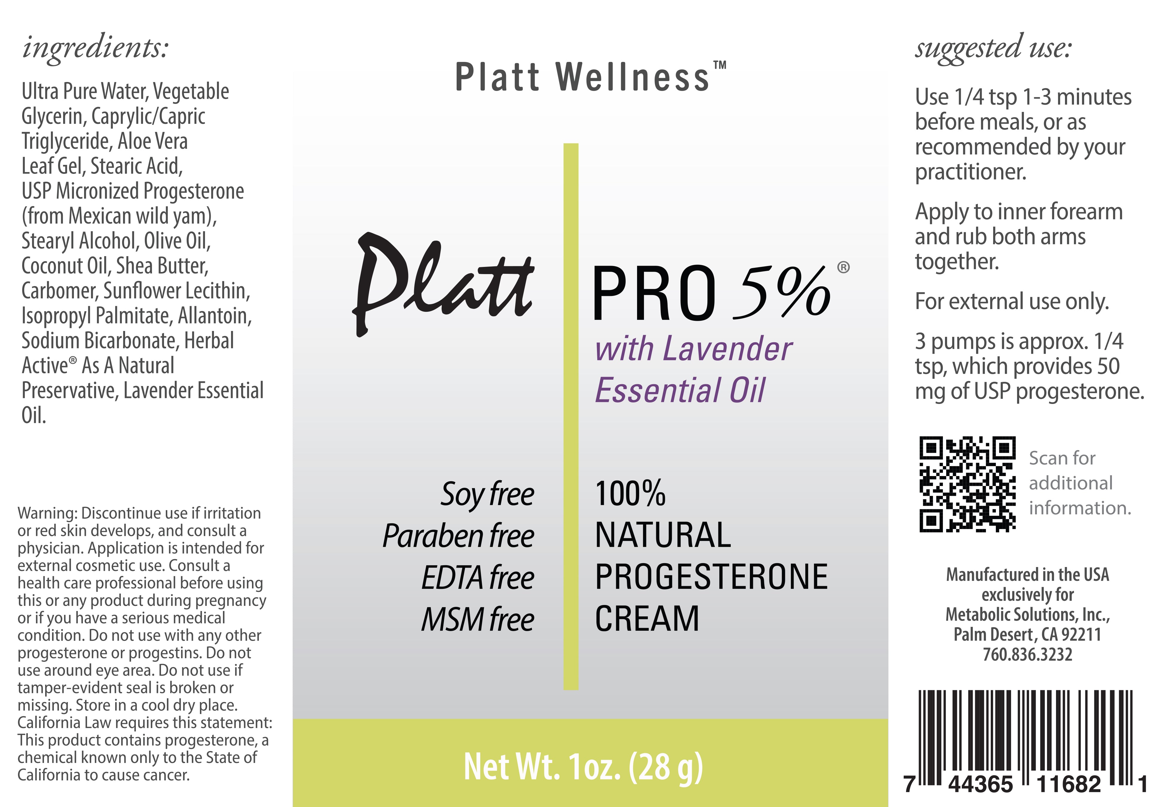 Buy Two Platt PRO 5 Creams + Free Travel Size Platt Wellness