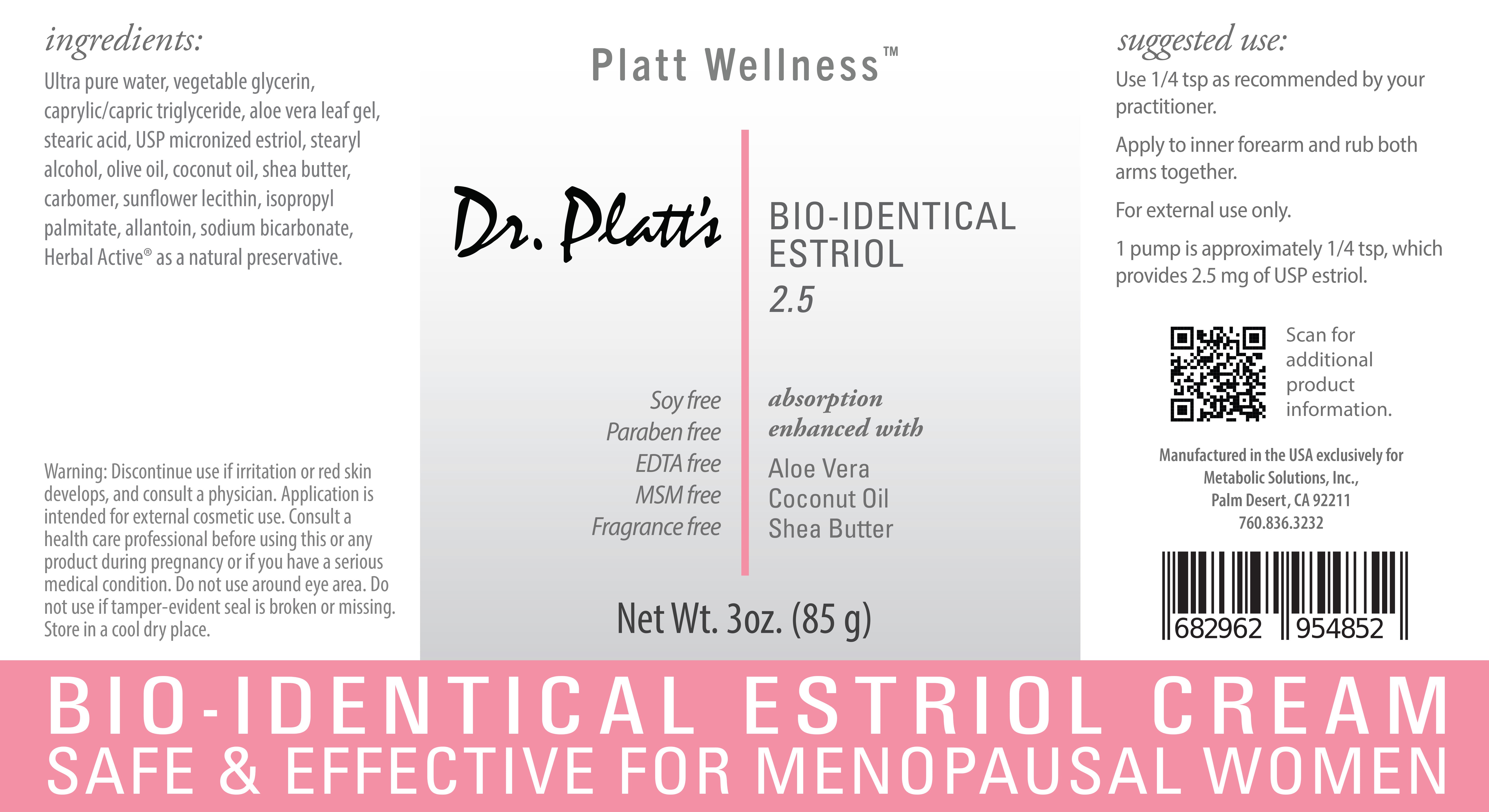 Menopause Bundle (Platt PRO 5 w/Lavender, Estriol & DHEA) Platt Wellness