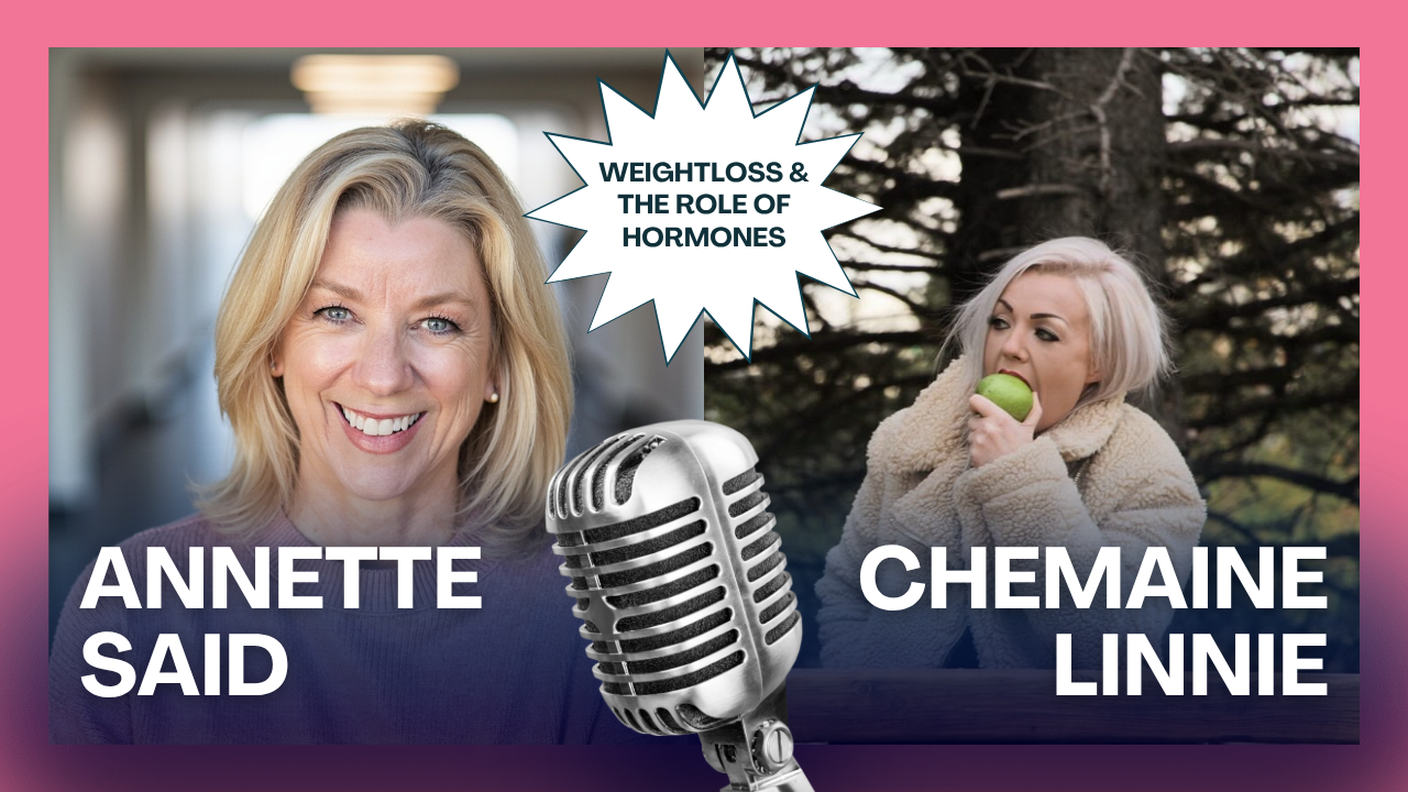 Chemaine's weight loss story showing before and after transformation with hormone and nutrition expert journey