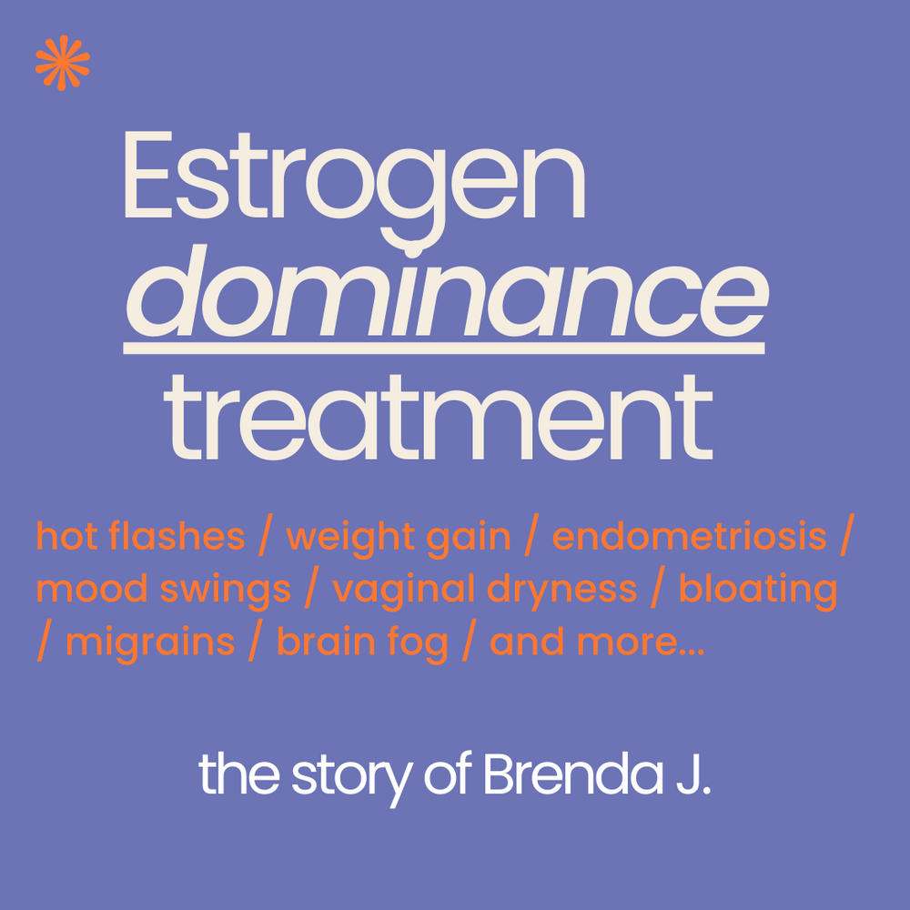 Dr. Platt’s treatment approach of Brenda J's Estrogen Dominance