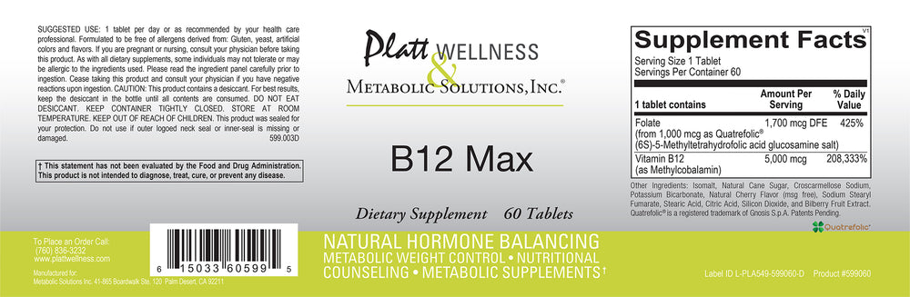 
                  
                    B12 Max - Platt Wellness
                  
                