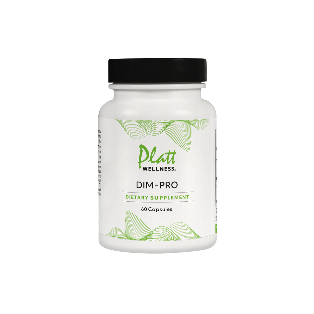 
                  
                    DIM-PRO with CDG hormone balance dietary supplement bottle with 60 capsules for estrogen metabolism support
                  
                