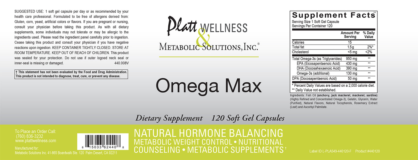 Omega Max - Platt Wellness