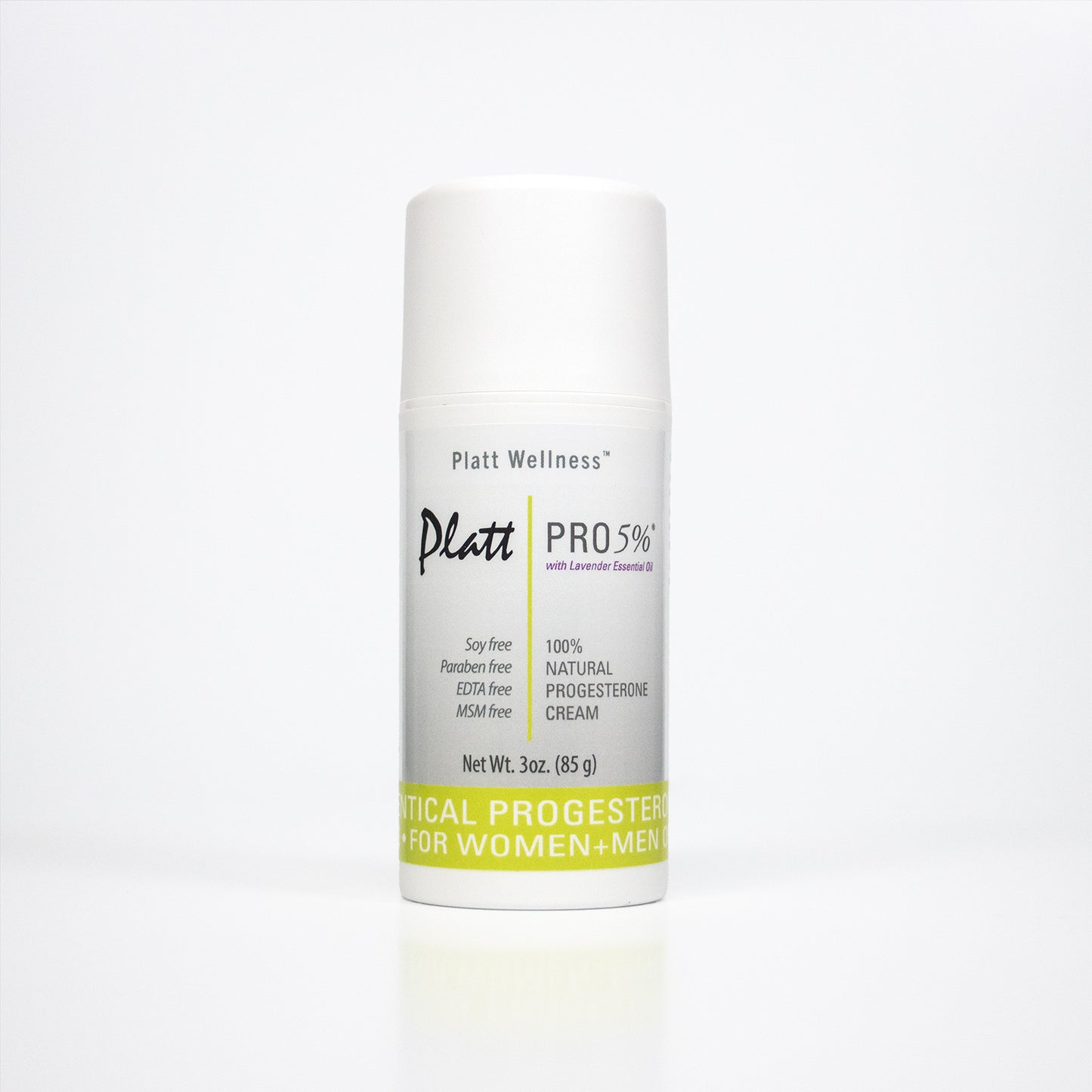 Platt PRO 5% All Natural & Bio-Identical Progesterone Cream - Platt Wellness