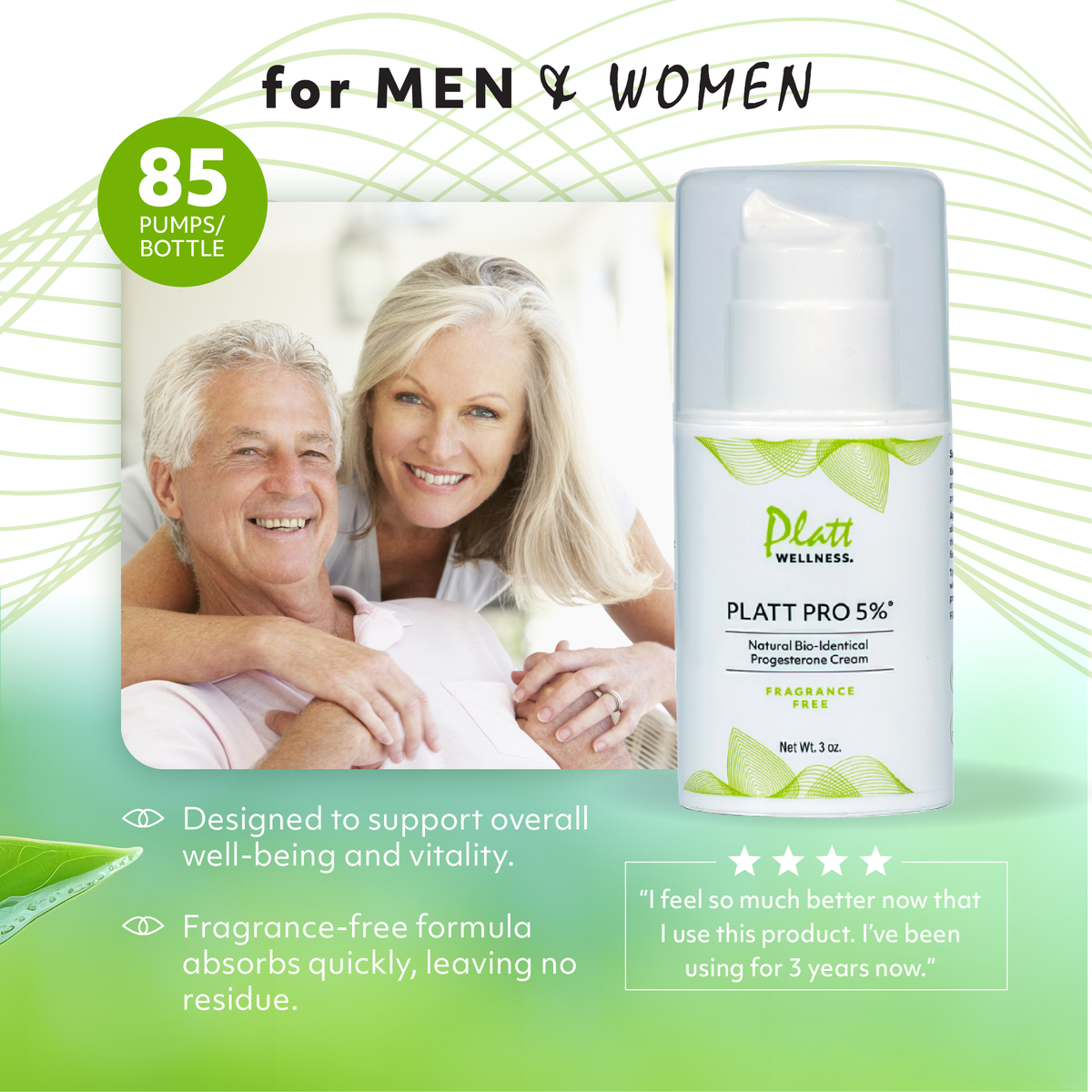 Progesterone Cream - Fragrance Free, 5% Bioidentical Hormone Support ...