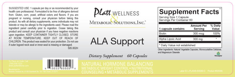 
                  
                    ALA Support (Powerful Antioxidant)
                  
                
